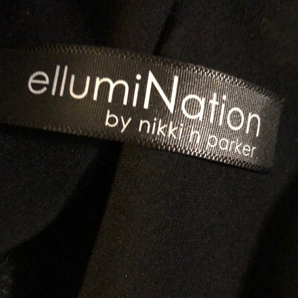 EllumiNation by Nikki h Parker Capri Pull On Slits On Each Leg EUC - Picture 5 of 7